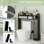 Costway Over the Toilet Bathroom Cabinet Floor Storage Organizer with - See Details