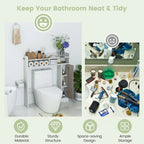 Costway Over the Toilet Bathroom Cabinet Floor Storage Organizer with - See Details
