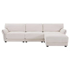 110 Modular Sectional Sofa, L-Shape Sofa with USB and Type-C Charger