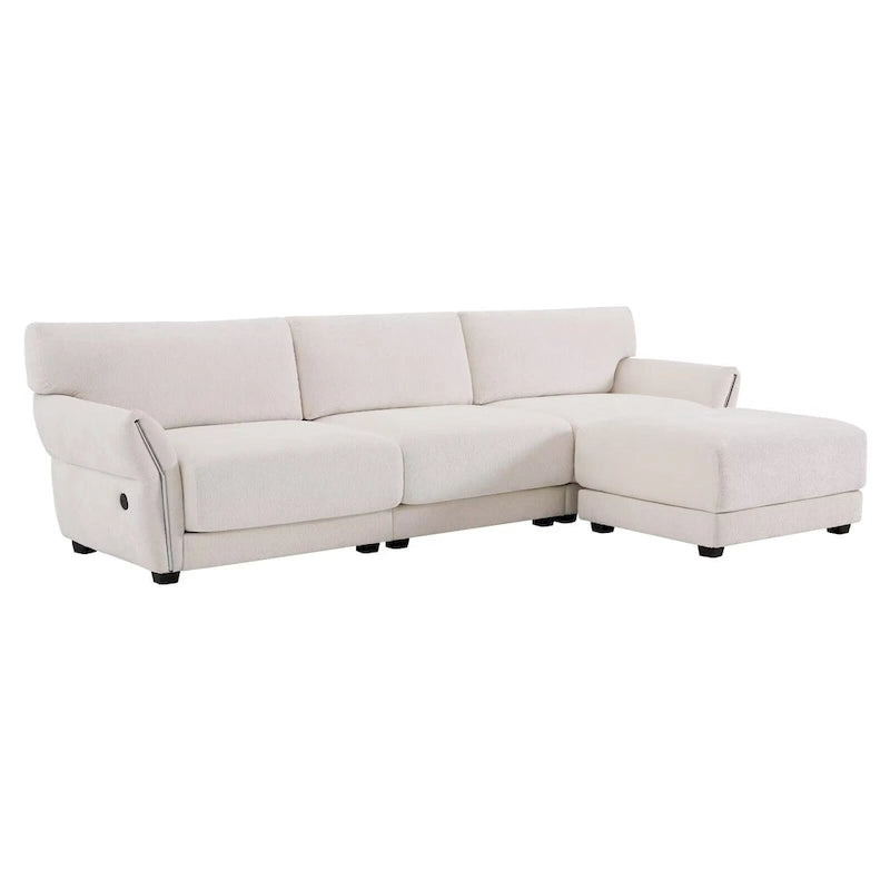 110 Modular Sectional Sofa, L-Shape Sofa with USB and Type-C Charger