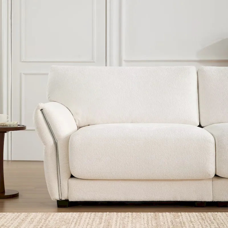 110 Modular Sectional Sofa, L-Shape Sofa with USB and Type-C Charger