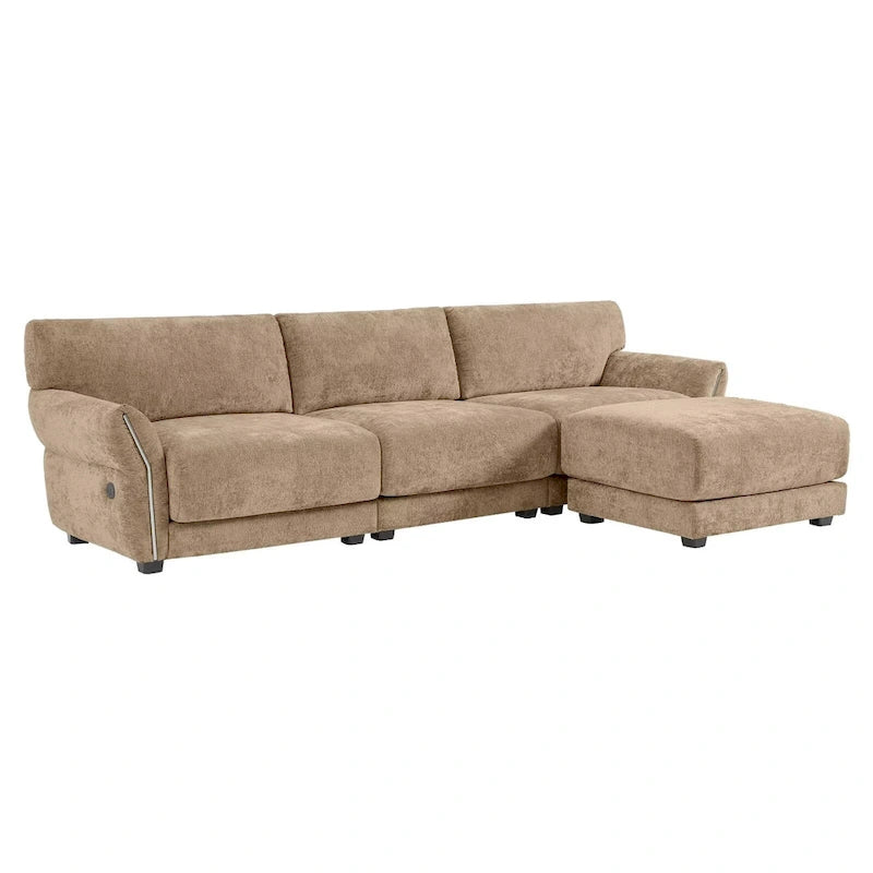 110 Modular Sectional Sofa, L-Shape Sofa with USB and Type-C Charger