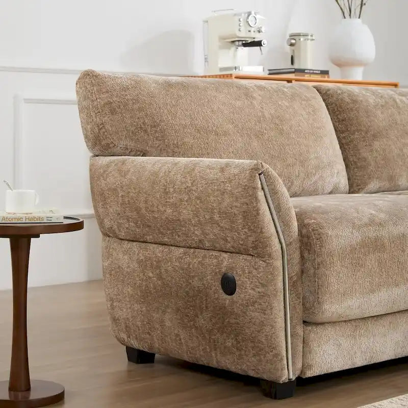 110 Modular Sectional Sofa, L-Shape Sofa with USB and Type-C Charger