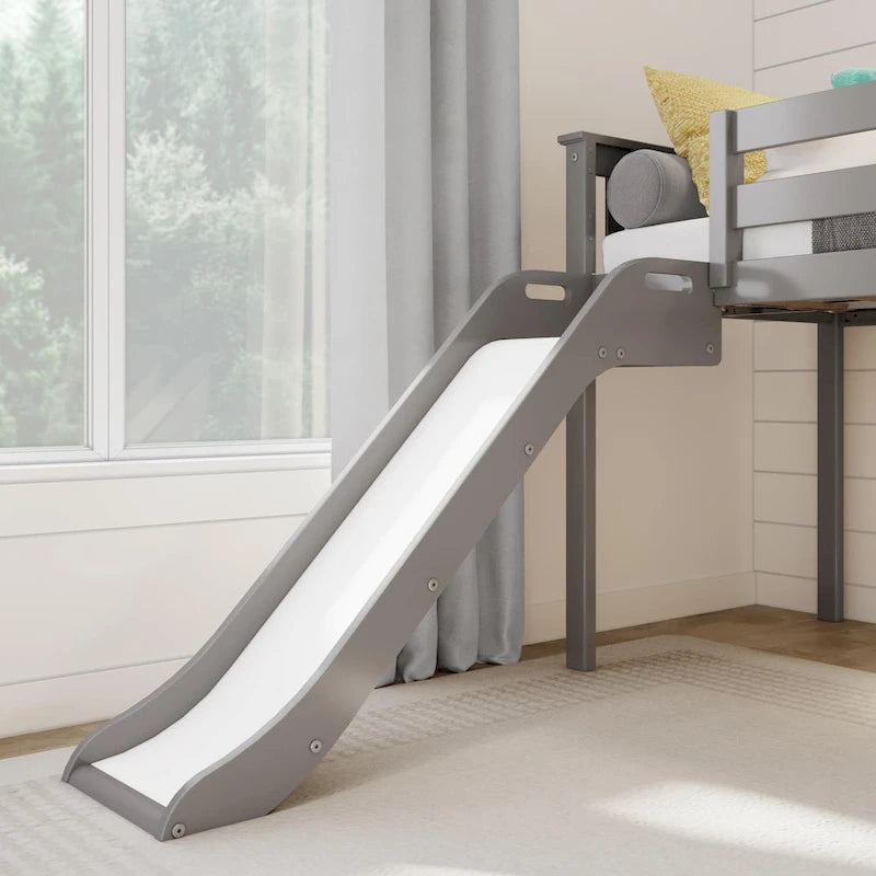 Max and Lily Classic Twin-Size Low Loft with Easy Slide