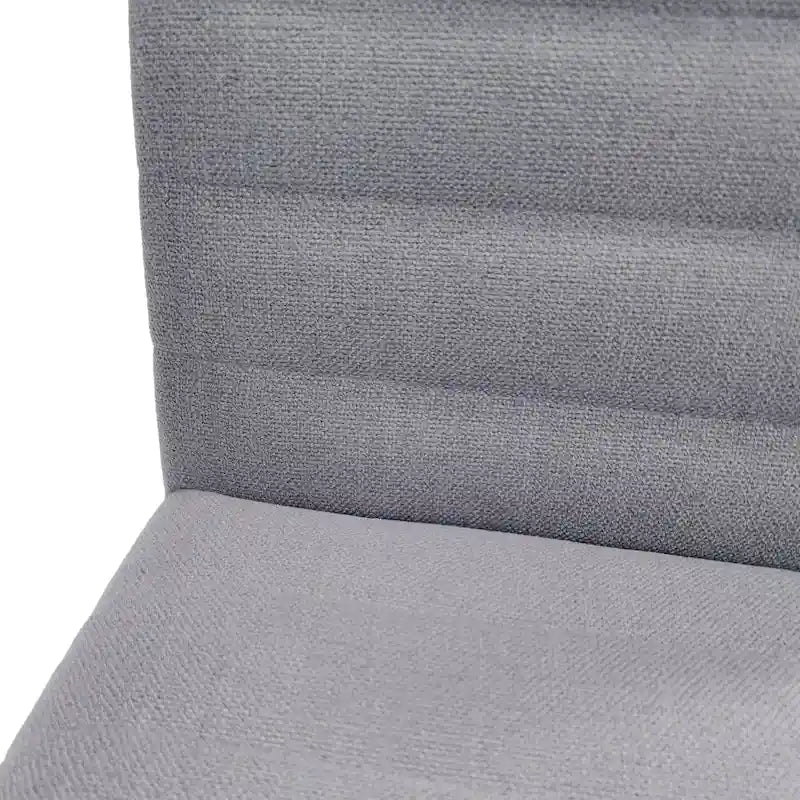 Mid-Century Dining Chairs Set of 4 - Channel Stitch Upholstery, Rubberwood Legs, Walnut Finish, 300 lbs Capacity