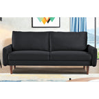 US Pride Furnitirue 70W Tapered-Leg Velvet Sofa