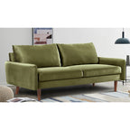 US Pride Furnitirue 70W Tapered-Leg Velvet Sofa