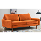 US Pride Furnitirue 70W Tapered-Leg Velvet Sofa