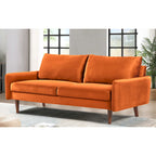 US Pride Furnitirue 70W Tapered-Leg Velvet Sofa
