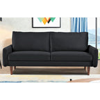 US Pride Furnitirue 70W Tapered-Leg Velvet Sofa
