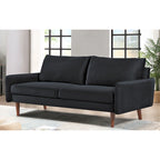 US Pride Furnitirue 70W Tapered-Leg Velvet Sofa