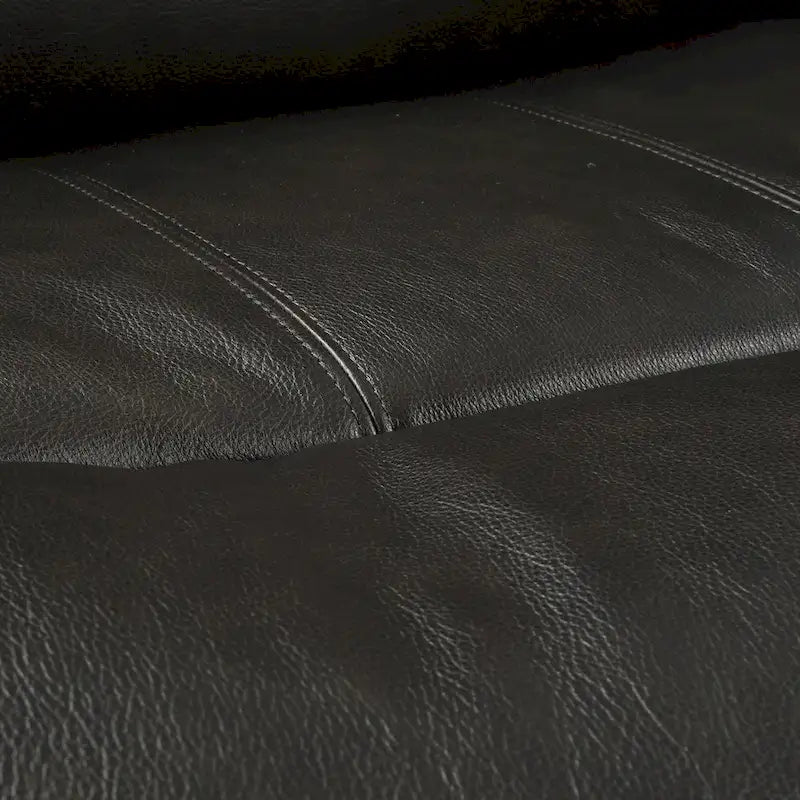 89 Wide Top Grain Leather Power Reclining Sofa Electric Recliner Sofa with Storage, USB Charge Port, Adjustable Headrest