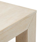 Modern Rectangular Coffee Table 48" x 24" - Solid Pine Wood, Wirebrush Finish, Non-Toxic, 15"H