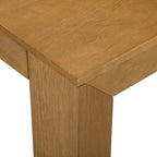 Modern Rectangular Coffee Table 48" x 24" - Solid Pine Wood, Wirebrush Finish, Non-Toxic, 15"H