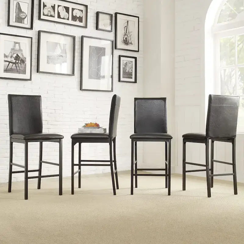 Darcy Metal Upholstered Counter Height Dining Chairs (Set of 4) by iNSPIRE Q Bold