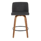 Carson Carrington Vallberga 26 Counter Stool with Black Round Footrest (Set of 2)