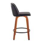 Carson Carrington Vallberga 26 Counter Stool with Black Round Footrest (Set of 2)
