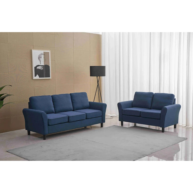 2 Piece Loveseat and Sofa Living Room Set