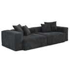 102 L-shape Corduroy Upholstered Sectional Couch Oversize Modern Minimalist Sofa