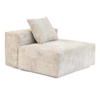 102 L-shape Corduroy Upholstered Sectional Couch Oversize Modern Minimalist Sofa