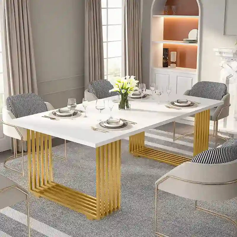 70.9 Modern Office Desk, Wood Computer Desk Large Executive Desk