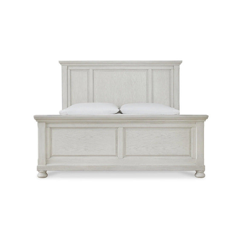 Signature Design by Ashley Robbinsdale Antique White Panel Bed
