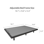 ESHINE Adjustable Bed Frame, with Massage