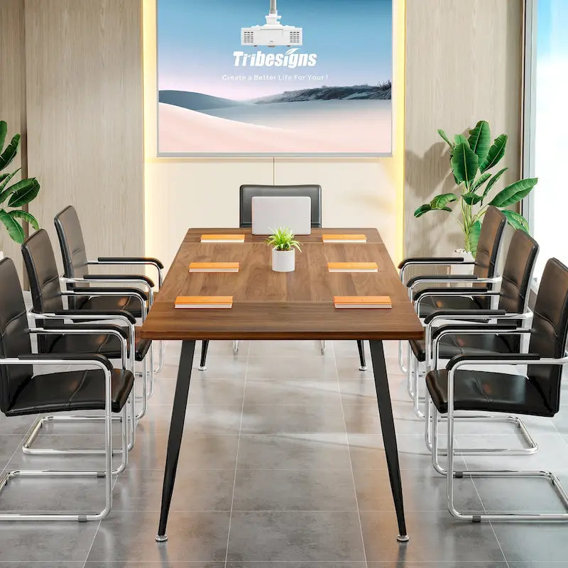 6FT Large Modern Conference Table for Meeting Room - N/A