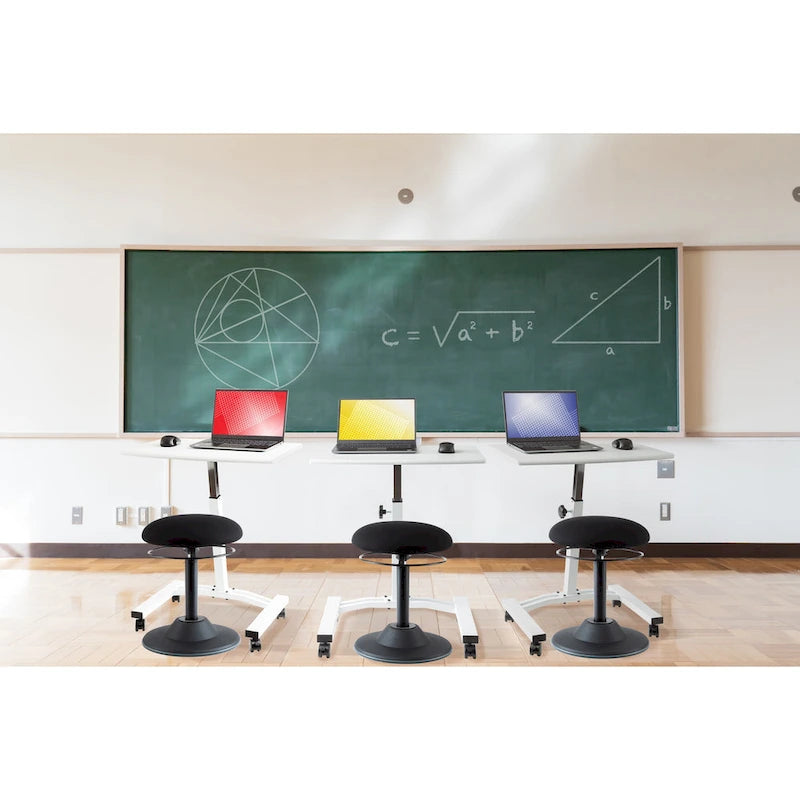 airLIFT Mobile Height Adjustable Solid-Top Laptop Desk Cart