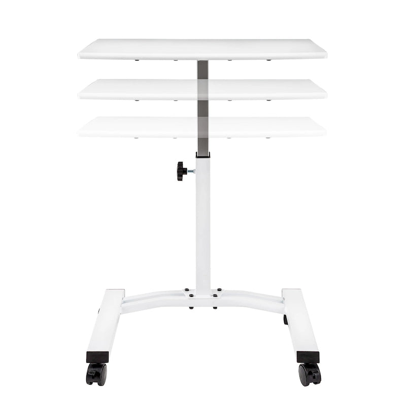 airLIFT Mobile Height Adjustable Solid-Top Laptop Desk Cart