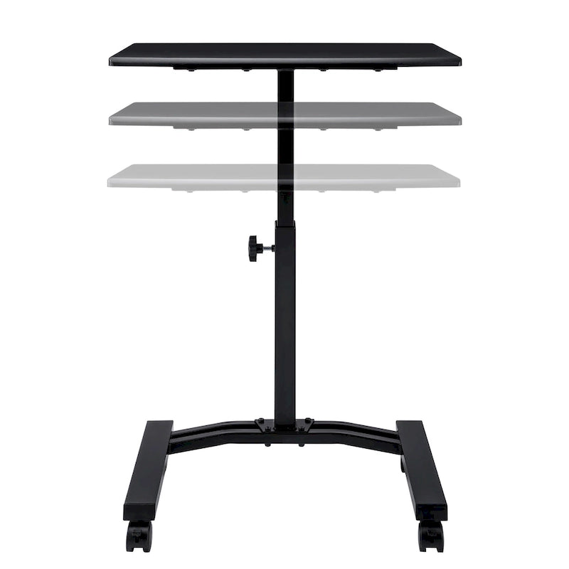 airLIFT Mobile Height Adjustable Solid-Top Laptop Desk Cart