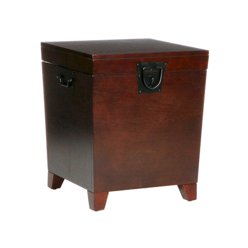 SEI Furniture Liatris Espresso Trunk Side Table