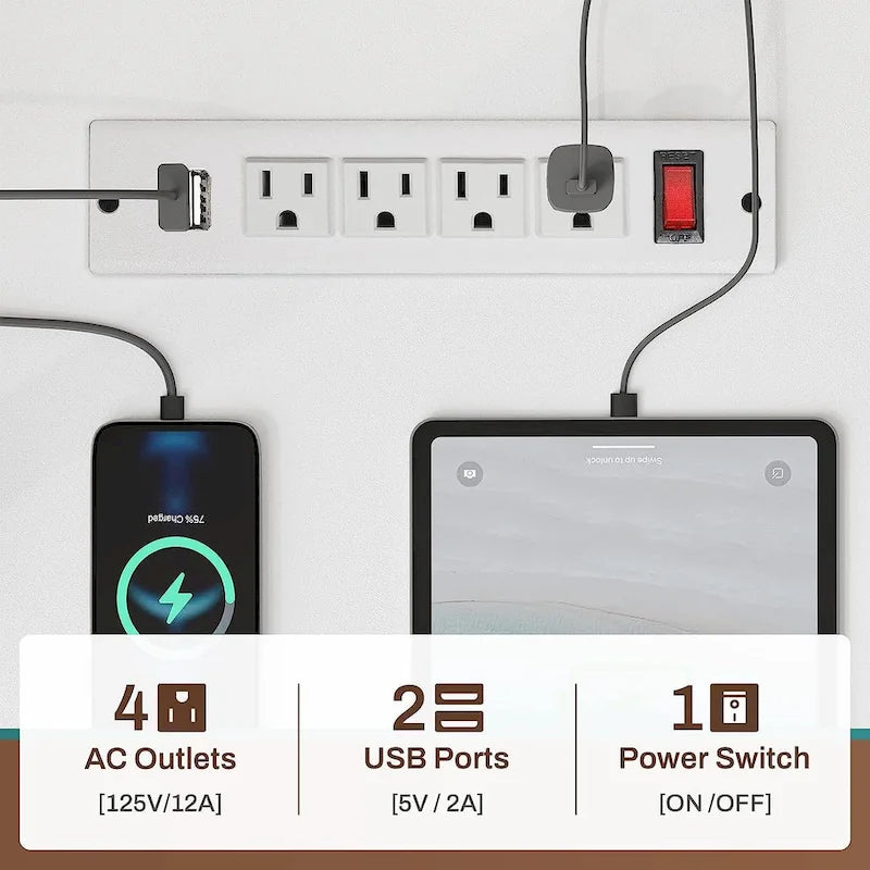 Reversible Computer Desk L Shaped Gaming Desk with Hutch LED Light