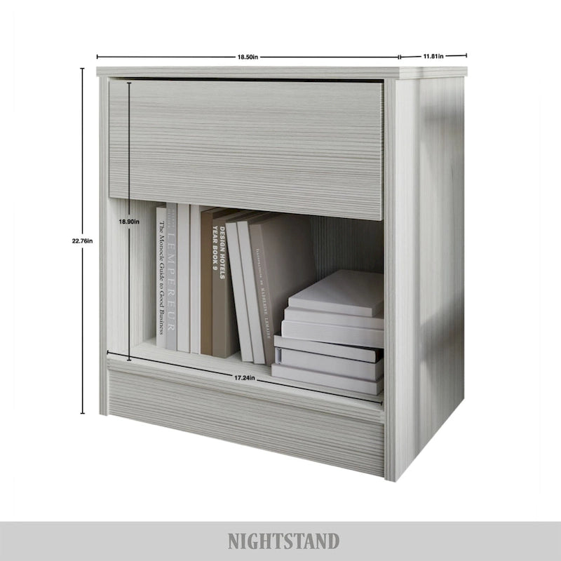 CraftPorch Simple Clean-Lines One Drawer Nightstand