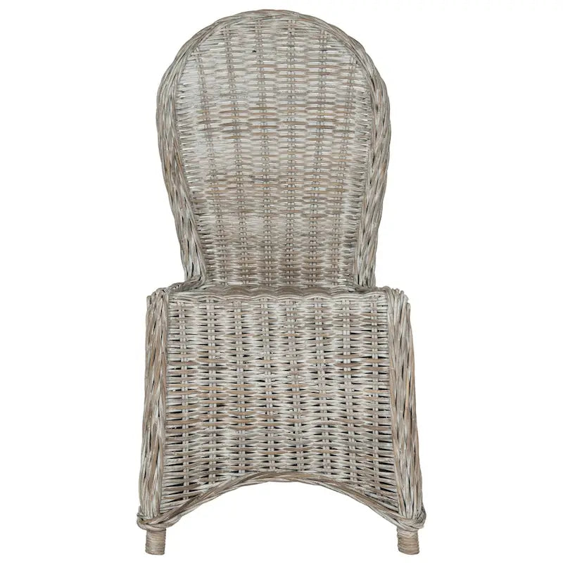 SAFAVIEH Manolica White Washed Dining Chair (Set of 2) - 19.5 x 26 x 40.5 - 20Wx26Dx41H