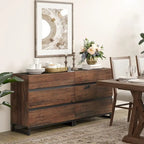 2 in 1 Modern Sideboard with 6 Drawers