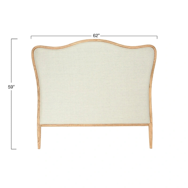 Oak & Linen Headboard