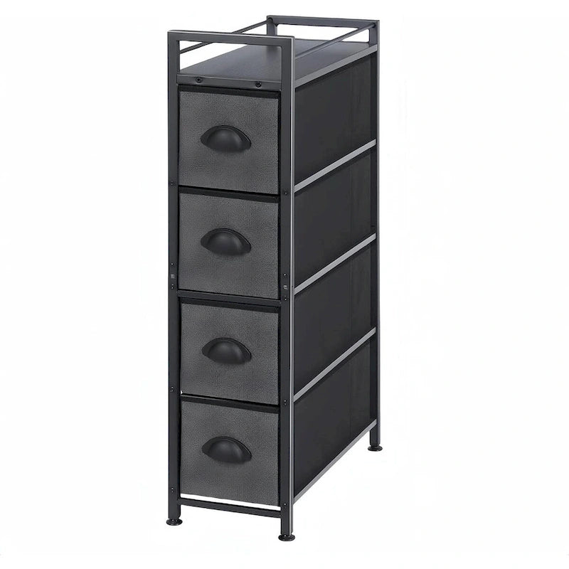 Narrow Dresser Storage Tower with 4 Drawers