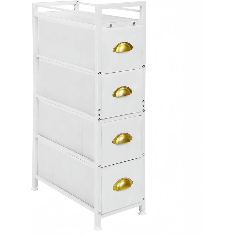 Narrow Dresser Storage Tower with 4 Drawers