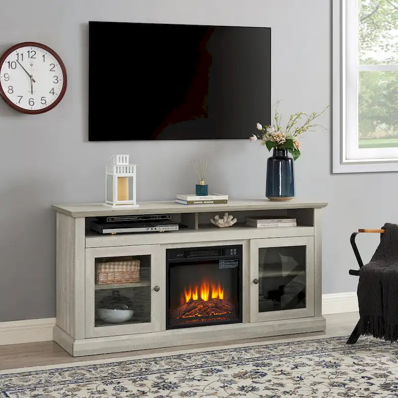 TV Stand With Insert 18 Fireplace