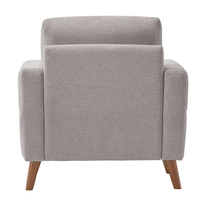 Clara Modern Armchair, Light Grey