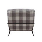 Duval Black Flared Armrest Accent Chair