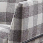 Duval Black Flared Armrest Accent Chair