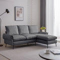 Modern L-Shaped Sofa Couch With Reversible Chaise Lounge