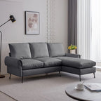 Modern L-Shaped Sofa Couch With Reversible Chaise Lounge