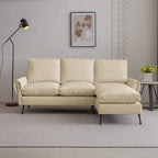 Modern L-Shaped Sofa Couch With Reversible Chaise Lounge