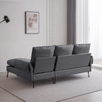 Modern L-Shaped Sofa Couch With Reversible Chaise Lounge