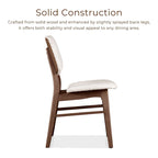 Furniture of America Beau II Mid-century Walnut 7-Piece Dining Table Set