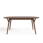 Furniture of America Beau II Mid-century Walnut 7-Piece Dining Table Set