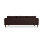 NADAAL STUDIOS Drew, Sectional with Reversible Chaise, Dark Brown - 98 X 59.2 X 33.5